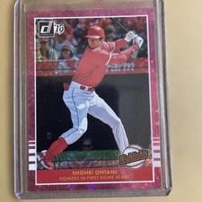Shohei Ohtani 2019 Panini Donruss Highlights Pink Firework Baseball Card Japan [
