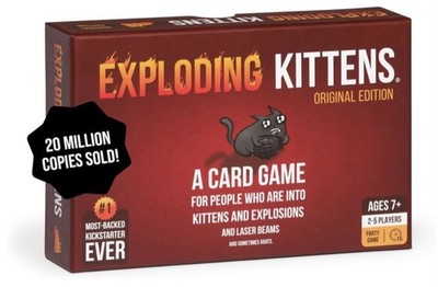 EXPLODING KITTENS Funny Card Game Original Edition Family Party Night 7 Years +