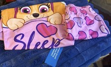 Nickelodeon PAW Patrol Skye Girls Pink Heart Short Sleeve 2 Piece Pajama Set