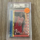 1987-88  Michael Jordan Sticker #2 Card Graded BGS 8.5 NM-MT+