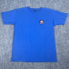 10. Deep The Beseiged from all sides T-shirt Blue Made In USA Men’s Size Medium