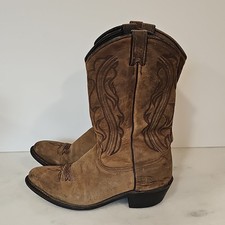 Abilene SAGE Women's Western Cowgirl BROWN SZ 9 M Boot ROUND Toe 3551 USA MADE