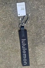   New Lululemon Never Lost Keychain New key ring new BLACK key chain lanyard