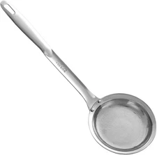 Multi-Functional Hot Pot Fat Skimmer - Stainless Steel Fine Mesh Silver 