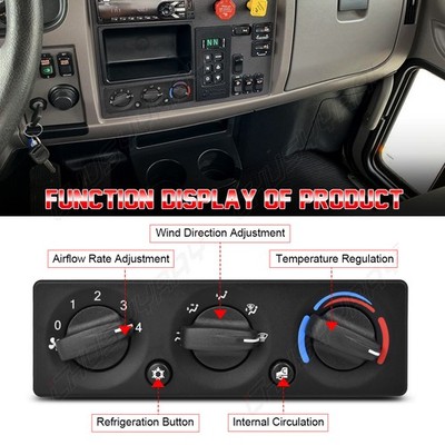 A/C Heater Climate Control Panel Module Switch For Peterbilt 337