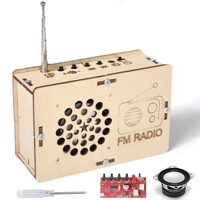 STEM Toys for Ages 6-8-13 Science Kits DIY Building Your Own Radio Brown 