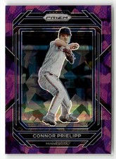 2023 Panini Prizm #71 Connor Prielipp Purple Ice Prizms RC
