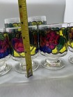 Vintage, Libbey Fruits & Berries Stained Glass Glasses Set of 7 — photo 3