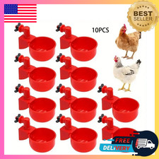 Chicken Automatic Watering Cups Poultry Drinker Waterer Duck Quail Hen