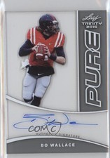 2015 Leaf Trinity Pure Auto Bo Wallace #PA-BW1 Auto 0w8
