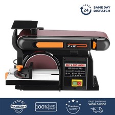 650W Electric Belt + Disc Sander w/ Cast Base 2 in1 Linisher Heavy Duty 230V