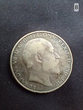 1904 Edward VII Silver Florin (Two Shillings) coin in Very Fine condition (Rare)
