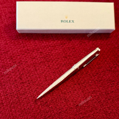 HOT Rolex Silver Scribe Platinum Wave Cut Ballpoint Pen  Refillable, AD VIP Gift