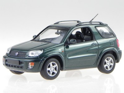 Toyota RAV 4 2000 dark green met diecast modelcar 940166001 Maxichamps 1:43