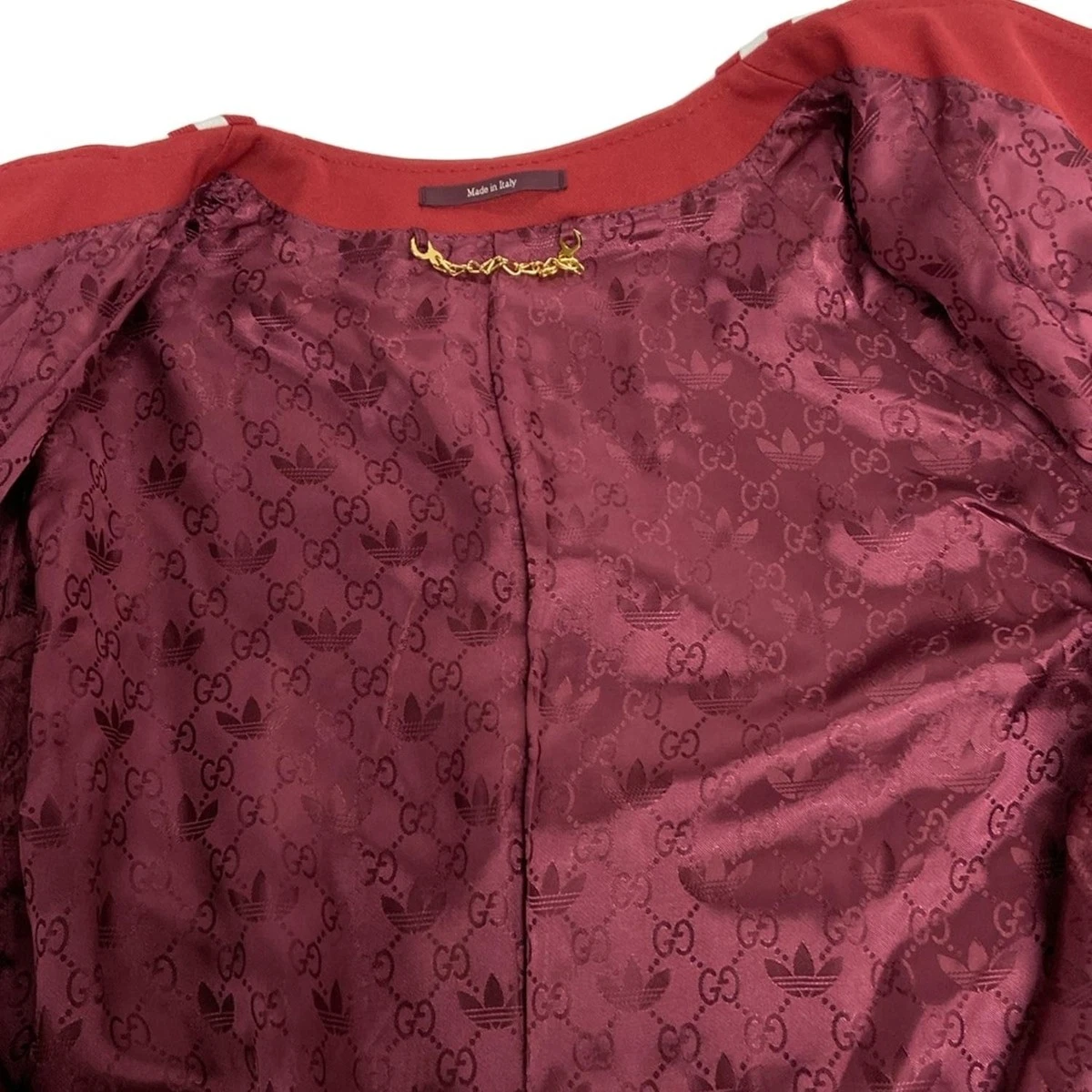 Giacca Uomo Autore GUCCI 707683 ZAKQN Rosso Bianco Poliestere