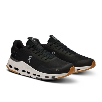 Men's Cloudnova Form 2 Sneaker Shoes Black | Ivory Breathable Size US, Authentic