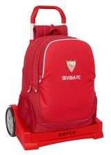 Safta SEVILLA FC   Backpack, Ergonomic Backpack, with Evolution Trolley, Ideal f