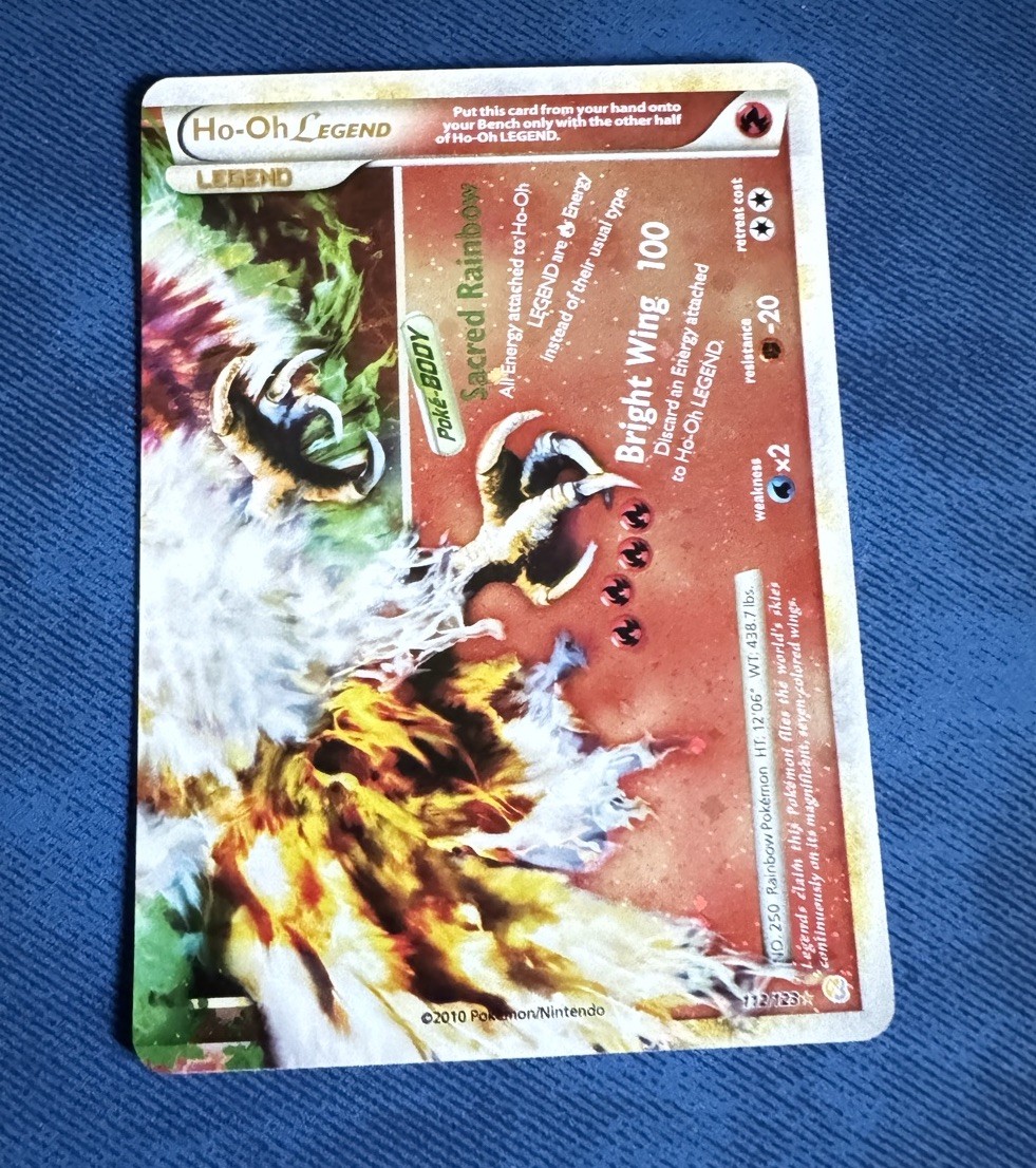 Pokémon TCG • Ho-Oh Legend (Bottom) • HeartGold SoulSilver 112/123 • NM Holo