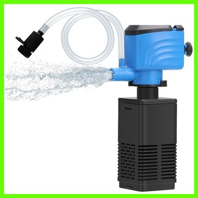 DaToo Aquarium Filter 5-15 Gallon Fish Tank Filter 120GPH Powerful Pump For...