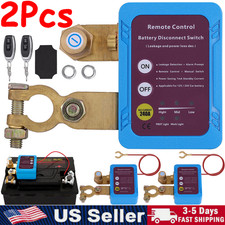 2Pcs Remote Battery Disconnect Switch Kill Switch 12V 240A for Car Auto RV ATV