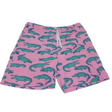 Chubbies The Glades Boys YXL 18-20 Pink Alligator 7in Swim Trunks Beach Preppy