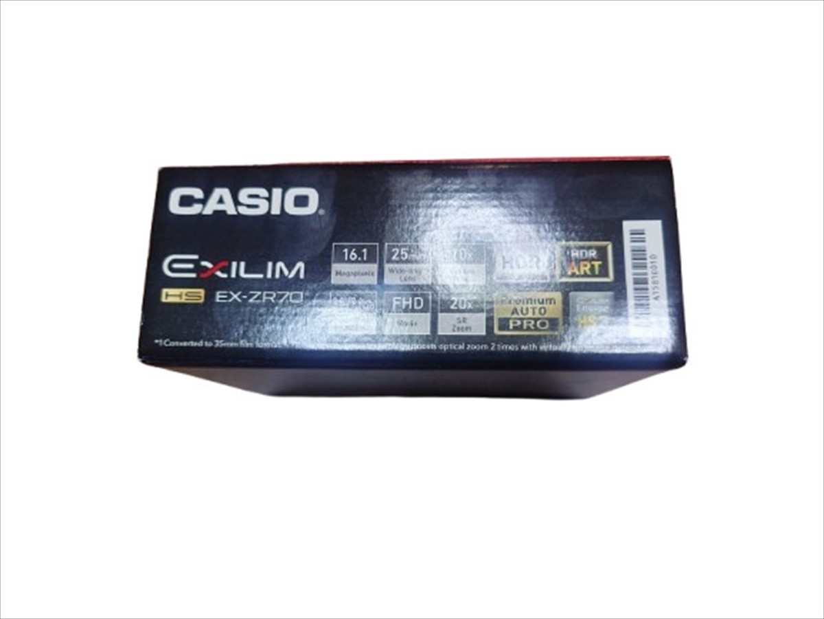 CASIO EXILIM EX-ZR70 White Color With 4GB SDHC Card Digital Camera