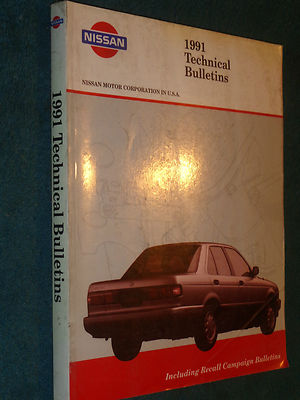 マム確認ページ 1991 NISSAN CAR / TRUCK BOUND SERVICE BULLETIN SET / ORIGINAL