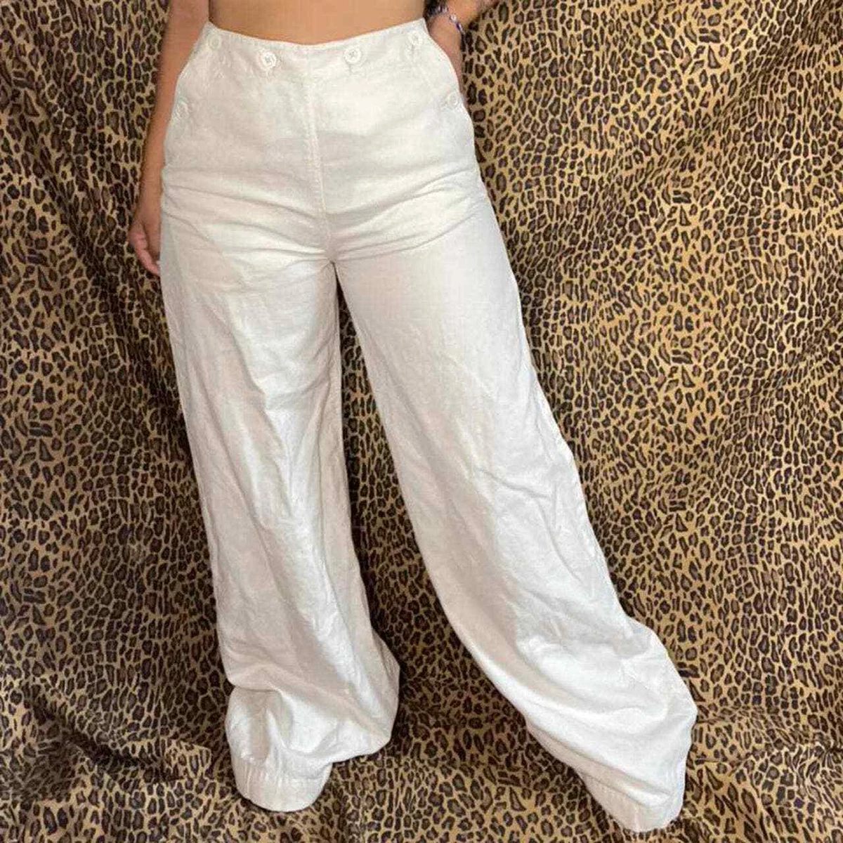 Vintage Double RL RR Ralph Lauren High Waisted Wide Leg Pants 27W