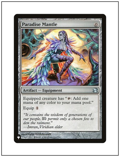 1x Paradise Mantle, Mystery Booster 2 / The List, MTG Magic NM