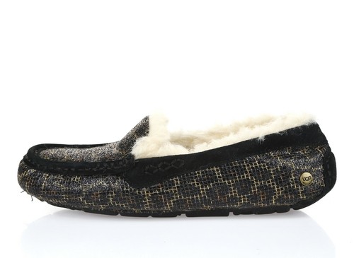 black leopard print ugg slippers