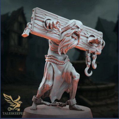 Tortured Prisoner Mini | Shackled Captive Horror NPC | By Tales Keeper