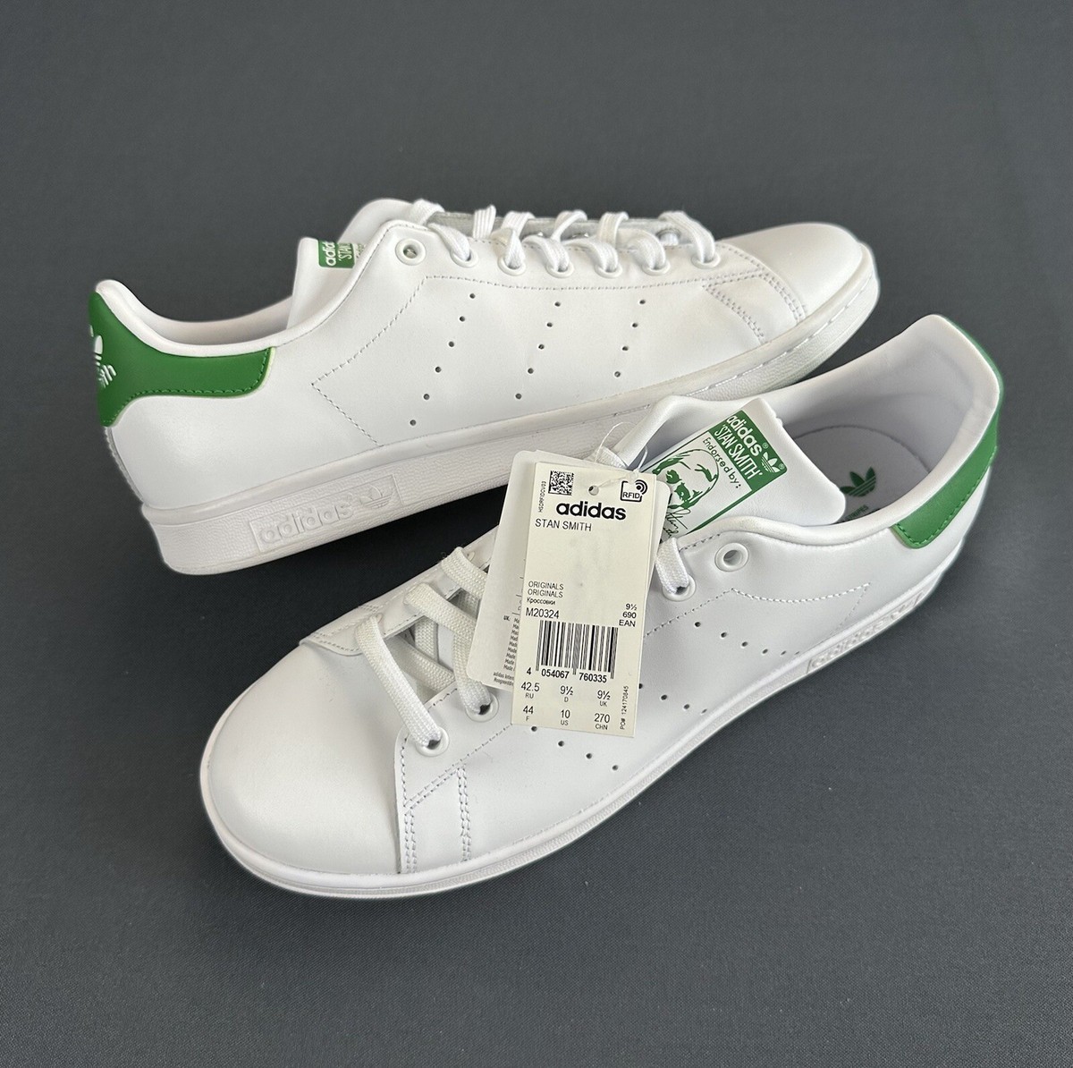 Adidas Stan Smith White / Green Sneakers Shoes Men