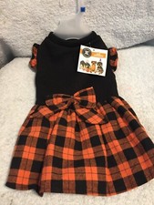 Halloween Medium Dog Dress Fits Up To 27 Lbs Back Length 16" Girth 20"