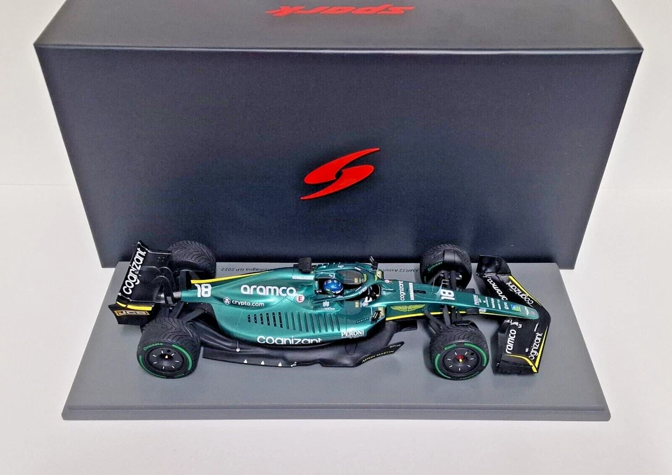 1:18 SPARK MODELLINO AUTO FORMULA 1 F1 ASTON MARTIN AMR22 STROLL GP 2022 DIECAST - Immagine 4 di 4
