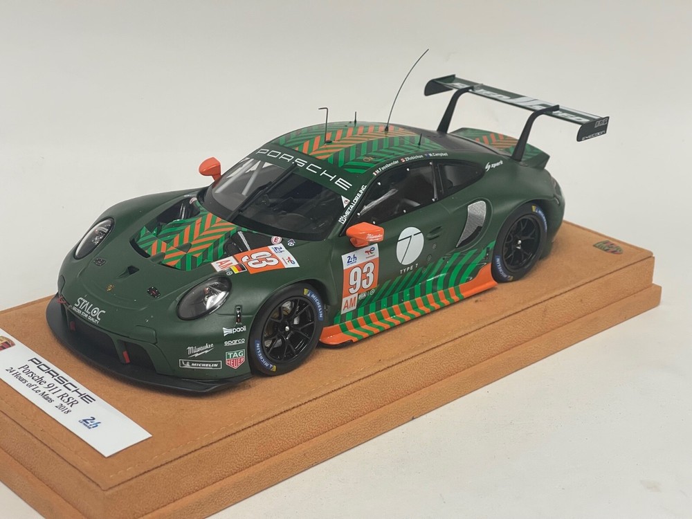 1/18 IXO Models Porsche 911 RSR  2018 24 Hours of Le Mans Car #93 Suede   AB1001