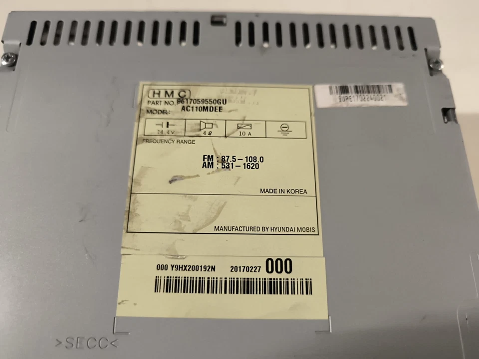 Orig. Hyundai H350 Multimedia Radio Autoradio CD 9617059550GU AC11MDEE - Bild 2 von 4