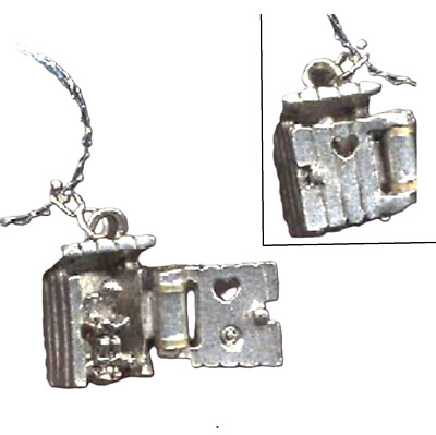 Funny 3D OUTHOUSE PENDANT NECKLACE Camping Country Charm Costume Jewelry -OPENS!