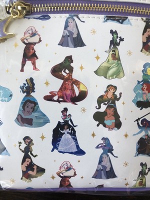 Loungefly Disney princesses dress graphic white multi mini back pack NWT Loungefly Disney princesses dress mini backpack white  main image 3
