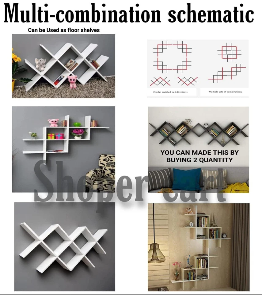 En Bois Spectacle pour Salle à Manger, Etagère Murale Manger Stylé Cadeau - Photo 4/4