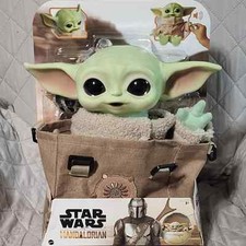 New Star Wars The Mandalorian The Child 11in Baby Yoda Noise Plush Toy Satchel