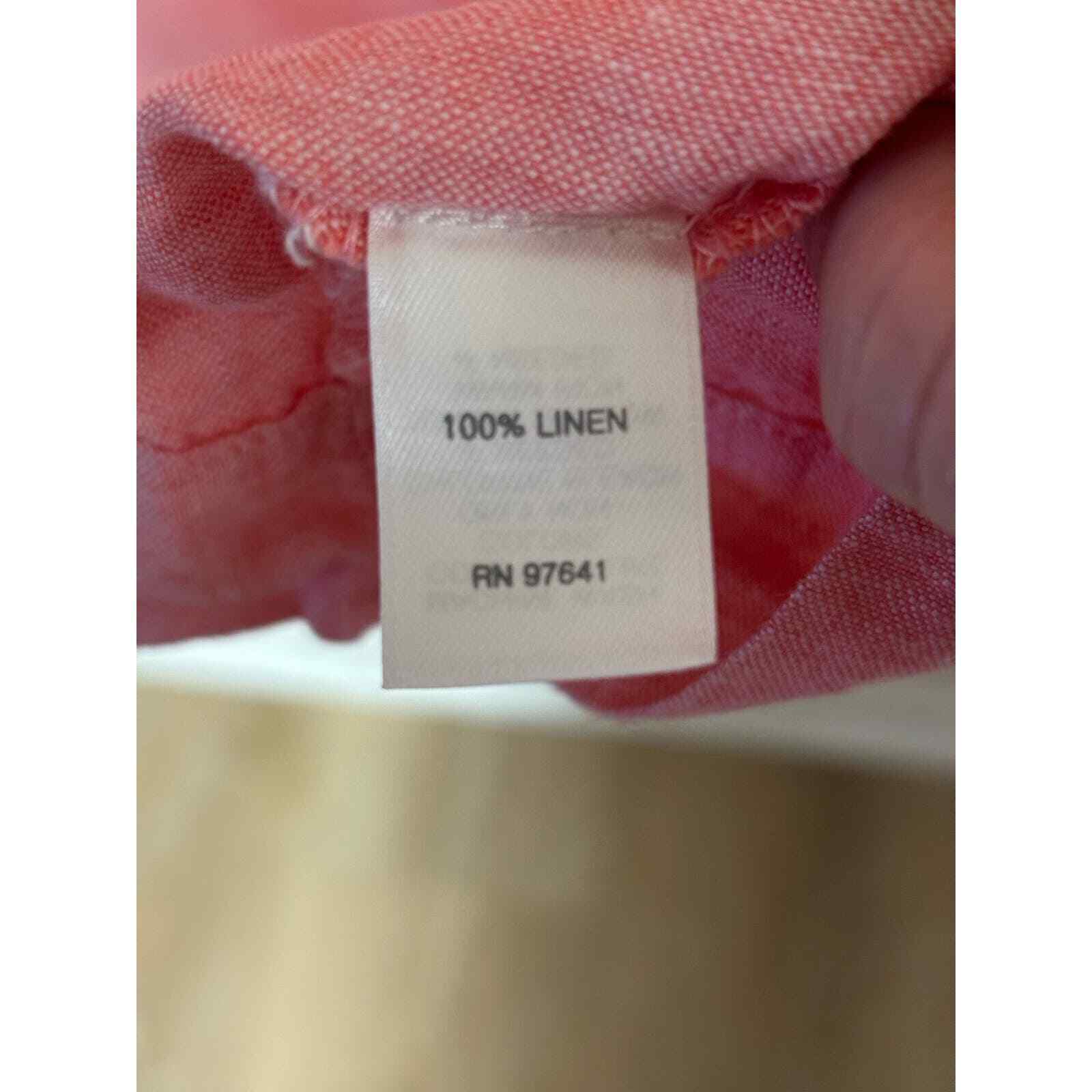 J.Jill Love Linen pink 100% linen sleeveless beac… - image 5