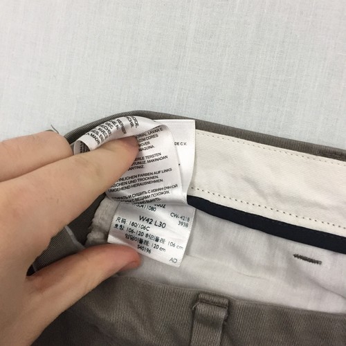Dockers Chino Hose Baumwollhose Straight Fit Herren Größe 42 W 30 L Grau - Bild 7 von 12
