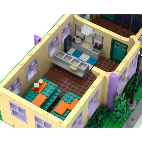 Modubrix Mocs Building Block Springfield Elementary School Sets Bricks Toy Kits - Picture 10 of 19