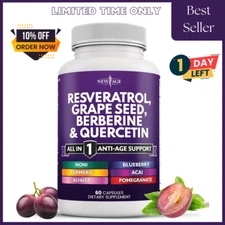 Resveratrol 6000Mg Berberine 3000Mg Grape Seed Extract 3000Mg Quercetin 4000Mg -