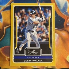 2023 Panini Three and Two Gold #64 Larry Walker /25 