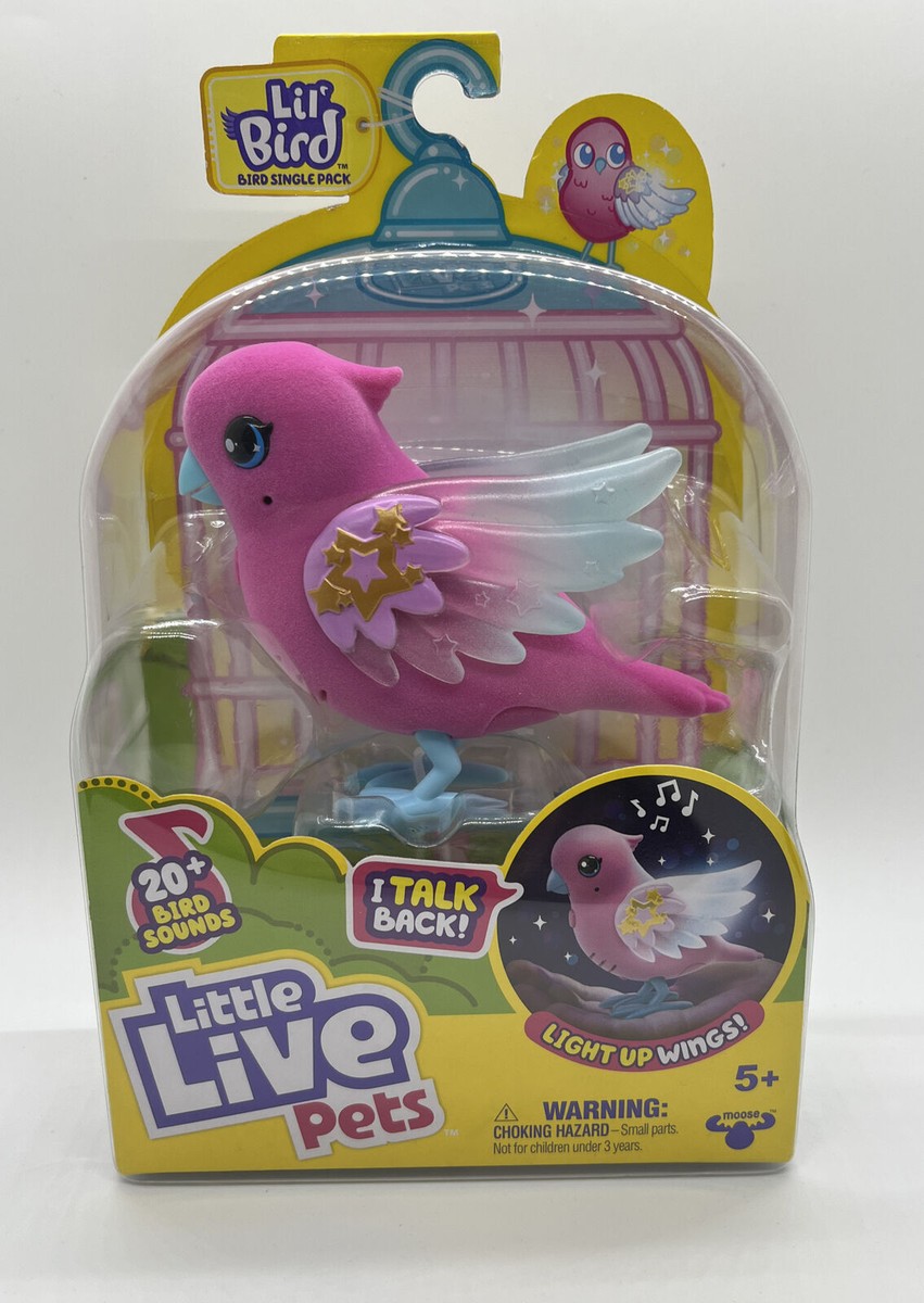 Little Live Pets Lil Bird Light Up Wings Skyler Pack Pink Songbird