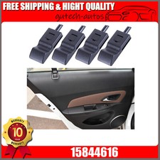 4x Door Lock Knobs Front/Rear Ebony For Chevy...