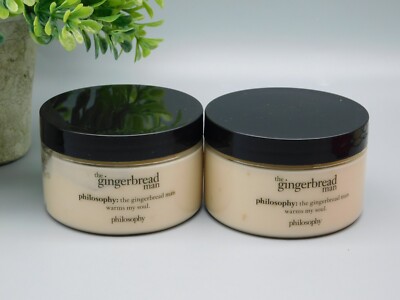 2X Philosophy The Gingerbread Man Hydrating Body Cloud Cream 4 oz New SEALED