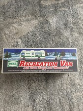 1998 HESS RECREATION VAN TRUCK W/ DUNE BUGGY & MOTORCYCLE VINTAGE New