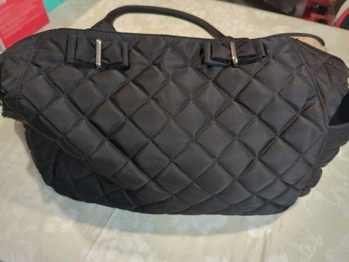 STORKSAK “Bobby” Black Quilted Diaper Tote Bag, Changing Pad, Excellent! - Picture 11 of 13